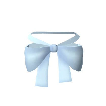 ♡ : 3.0 blue neck bow 