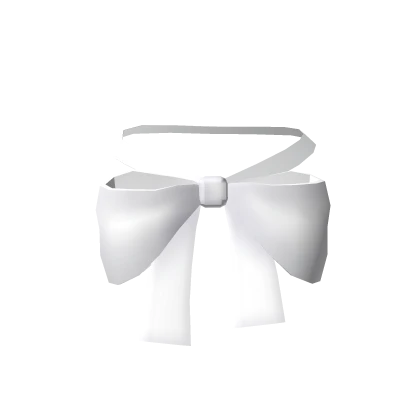 ♡ : 3.0 white neck bow 