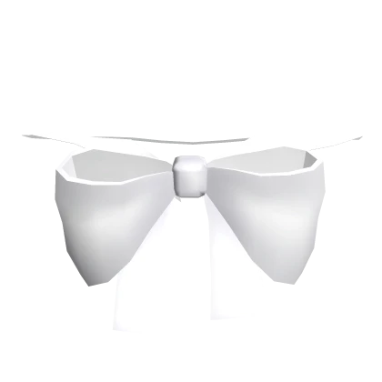 ♡ : 1.0 white neck bow 