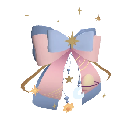 Blue and Pink Galactic Bow