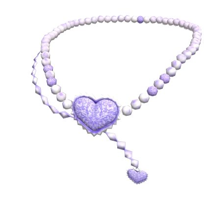 Purple Necklace Pearls
