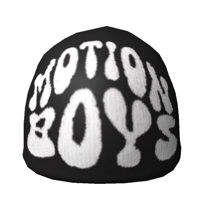 Black & White Motion Boys Y2K Beanie