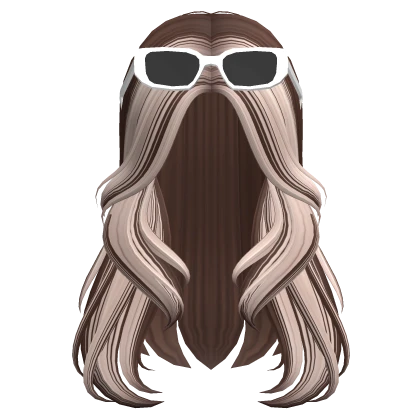 Cute Blowout W/ Glasses (Brown & Platinum)