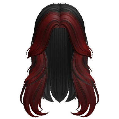 Two-Tone Pretty Girl Hair (Black & Red)