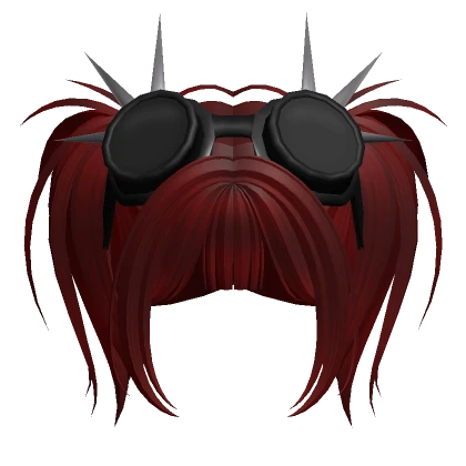 Punk Pigtails W/ Goggles (Red)