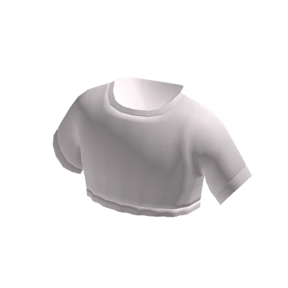 Cropped White T Shirt