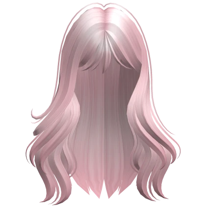 Long Natural Hairstyle (Pink)