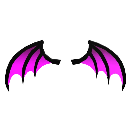 Neon Bat Wings: Pink