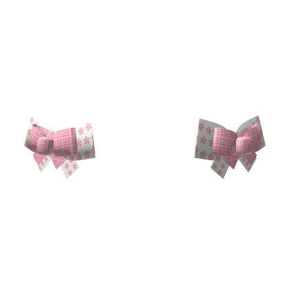 Cutesy Pink Bow Hairclips