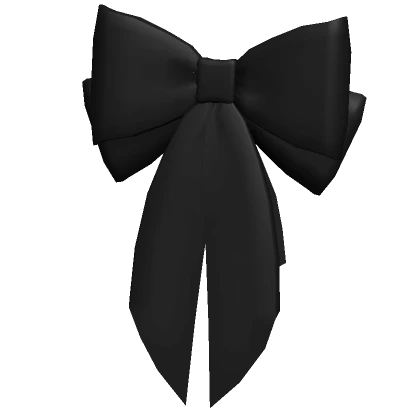 Black Hair Bow