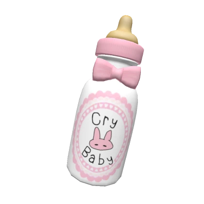 ♡ kawaii pink bunny baby bottle ♡