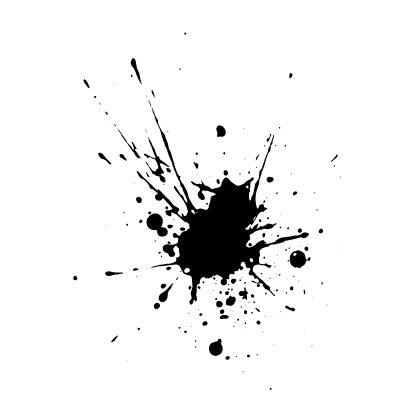 Black Paint Splash - Black