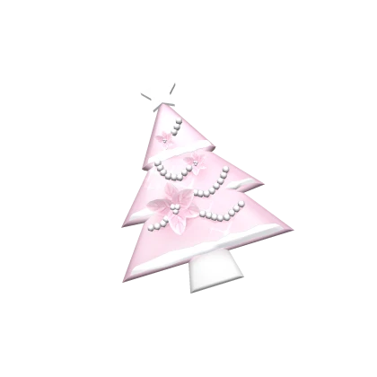 Pink Christmas Tree Cookie