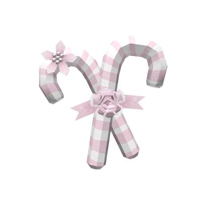 Pink Christmas Candycane Clip