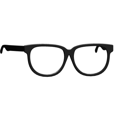 black frame glasses