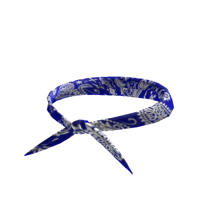 [Neck] Tied Blue Bandana