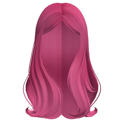 Long Dangerous Side Swept Hair (Hot Pink) 