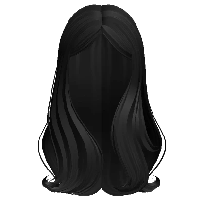 Long Dangerous Side Swept Hair (Black) 