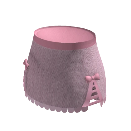 🌼 Cute Pink Y2K Kawaii Frilly Skirt