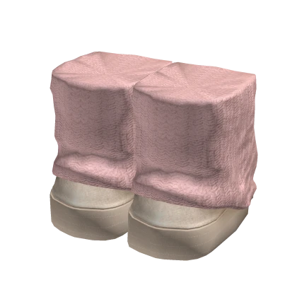 Tan Boots w Pink Leg Warmers