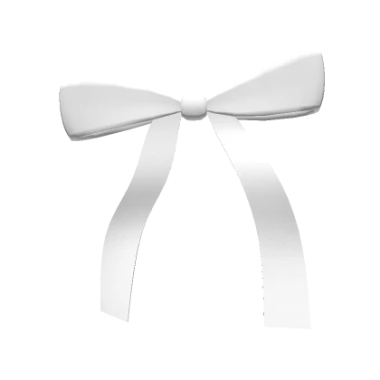 White Satin Bow