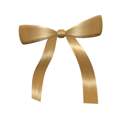 New Years Gold Satin Bow 