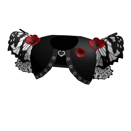 Blood Rose Butterfly Shawl 3.0