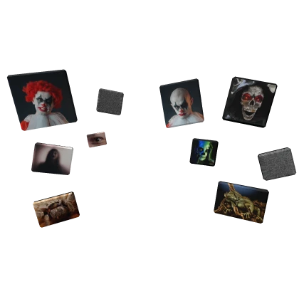 Scary horror tv Particles