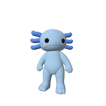 Blue Mini Axolotl