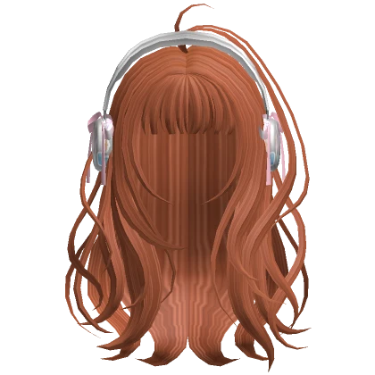 Ginger Gamer Girl Hair w/ Headphones