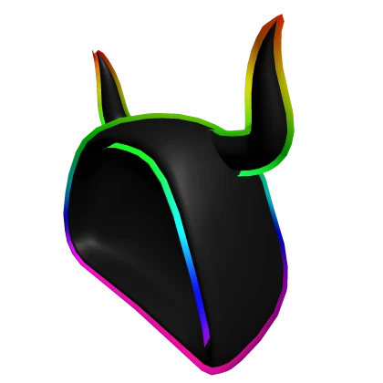 Rainbow Black Cyberpunk Hood