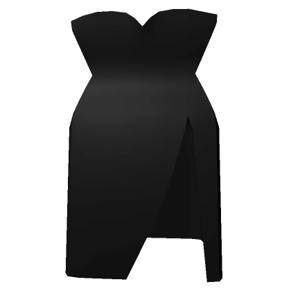 (1.0) R6 Girl Black Dress with Slit