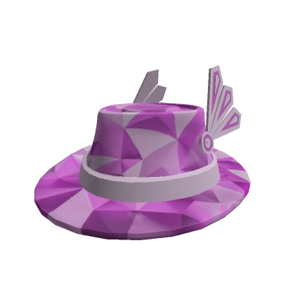 Shiny pink valk fedora