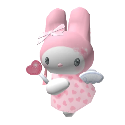 Angel bunny plush bag kawaii heart & pink bow 3.0