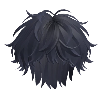 Fluffy Anime Boy Hair(Blue Black)