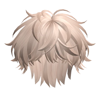 Fluffy Anime Boy Hair(Platinum Blonde)