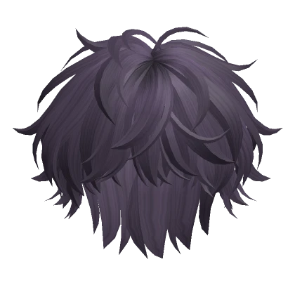 Fluffy Anime Boy Hair(Purple)