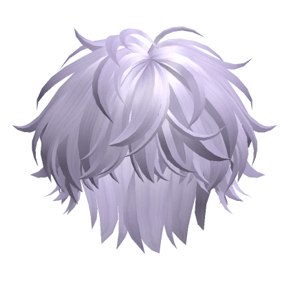 Fluffy Anime Boy Hair(Light Purple)