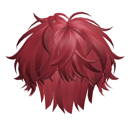 Fluffy Anime Boy Hair(Red)