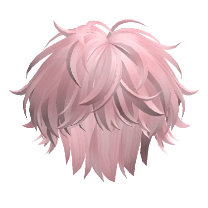 Fluffy Anime Boy Hair(Pink)