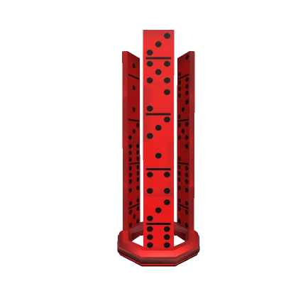 Tallest Red Domino Tower