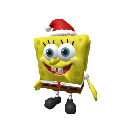 Santa Spongebob Shoulder Plushie