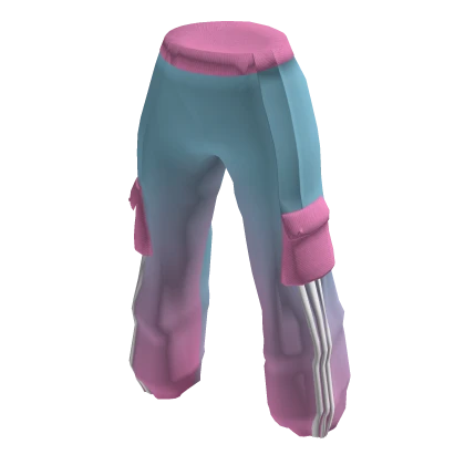 adidas Pink/Blue/White Pastel Pants