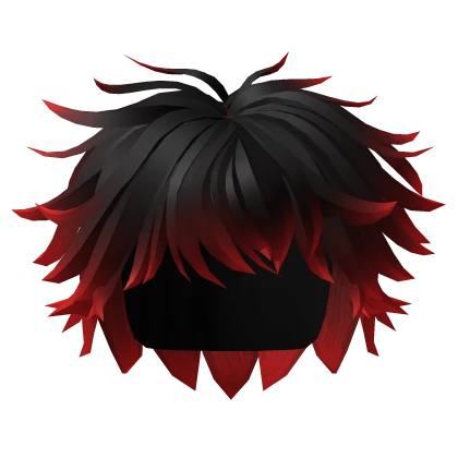 Soft Messy Hair - Black too Red