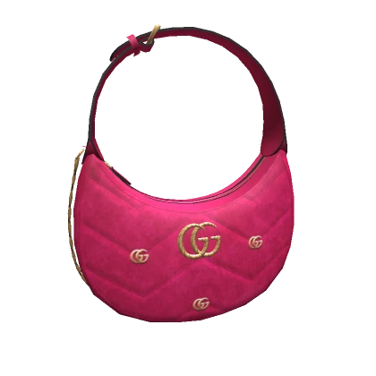 GUCCI GG MARMONT HALF-MOON-SHAPED MINI BAG