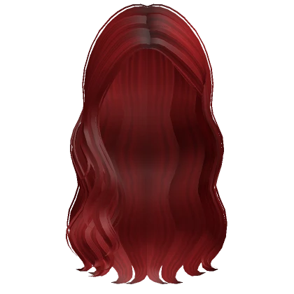 Long Wavy Lush Tucked Back Hair (Red)