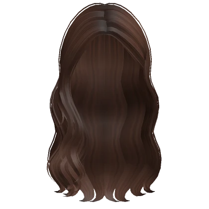 Long Wavy Lush Tucked Back Hair (Brown)