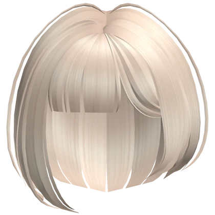 Platinum Cyber Y2K Asymmetrical Bob