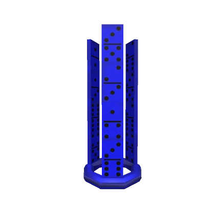 Tallest Blue Domino Tower