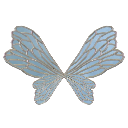 Pretty Blue Fairy Wings